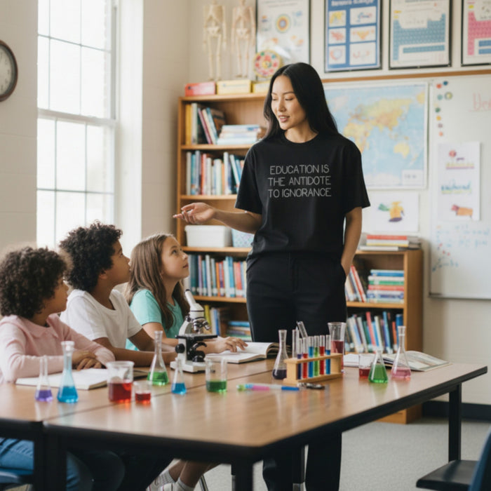 "Education is the Antidote to Ignorance" Cozy and Confident T-Shirt