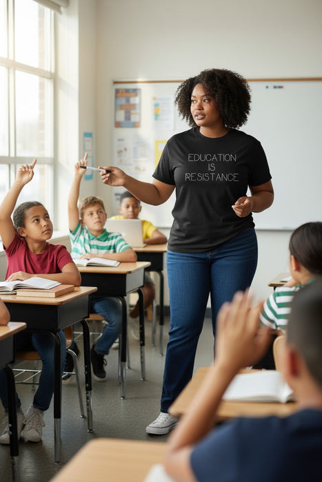 "Education is Resistance" Plain and Simple T-Shirt
